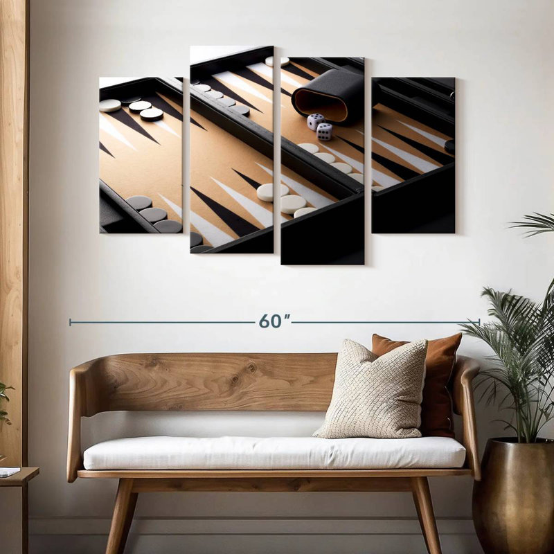 Senne Modern Backgammon, 54" H x 84" W