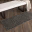 Tapis intérieur gris lavable Archy avec envers antidérapant-2127324690