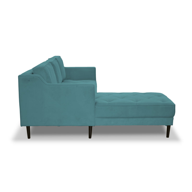 4 Seater Sofa Bed, Left Hand Facing, Teal