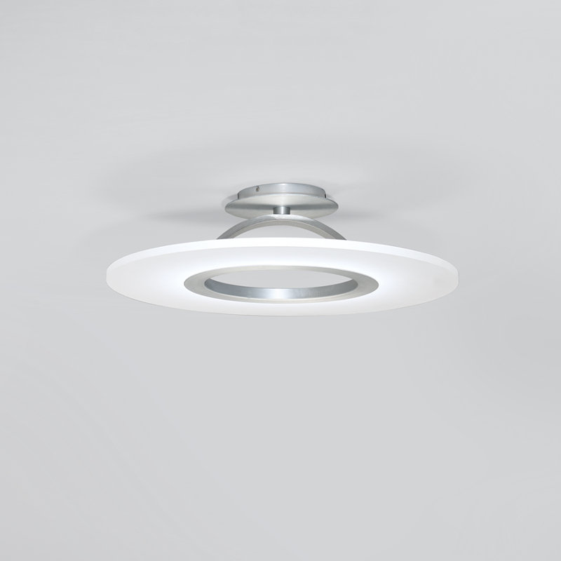 Elektron 1 - Light Semi Flush Mount, Brushed Aluminum