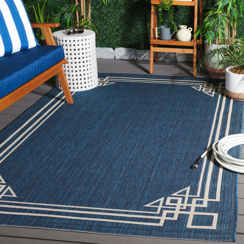 Bartev Performance Geometric Indoor/Outdoor Area Rug, Rectangle 5'3" x 7'7"