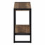 Table d'appoint, table d'appoint, table de bout, table de chevet, lampe, stratifié, métal, industriel