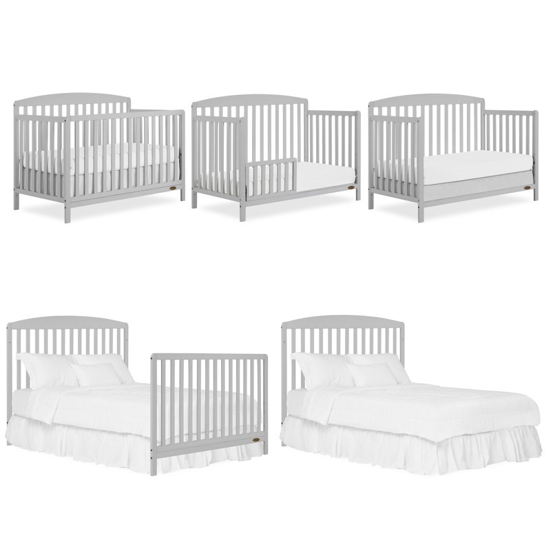 Lit de bébé convertible Dream On Me Owen 5 en 1, Gris