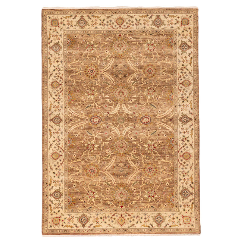 Tapis brun Jamshidpour 5 pi 8 po x 8 pi 1 po