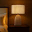 Lampe de chevet 20 po en rotin naturel avec table de chevet côtière avec abat-jour beige classique pour chambre à coucher, salon