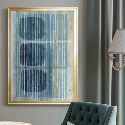 «Blue Blue Horizon II», toile encadrée de qualité supérieure - prête à être accrochée