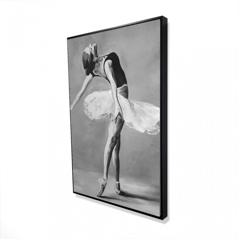 Classic ballet dancer - Framed canvas for sports decor