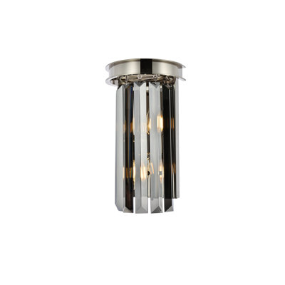 Plafonnier encastré cylindrique de style lustre à 2 lumières de 8 po Yazmin