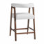 Tabourets de bar de 26 po de hauteur avec dossier, tabourets de comptoir confortables pour îlot de cuisine / salle à manger, ensemble de 2-125066462-125066463