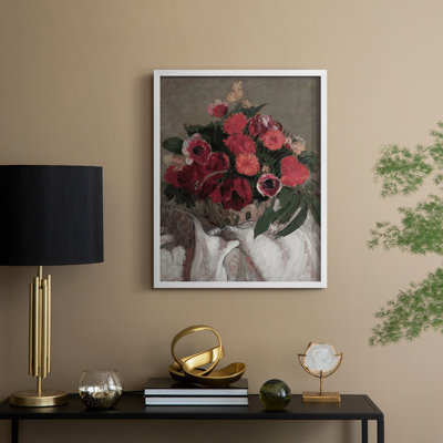 Vintage Floral Print CCLXV Framed Print - Solid Wood