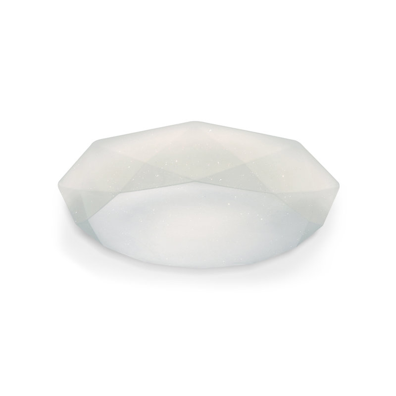 Campton Acrylic LED Flush Mount, 11.5cm H x 52cm W x 52cm D