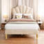 Aarna Velvet Upholstered Bed-372925954-372925953