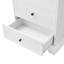 Armoire de rangement pratique avec 2 portes, 4 tiroirs et tablette réglable pour salle de bain / bureau-767506526