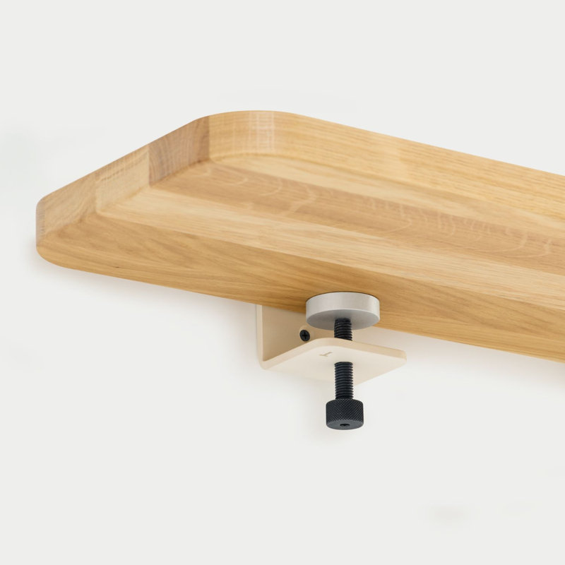 Bracket Wall Shelf, 35.43"W, Cream White
