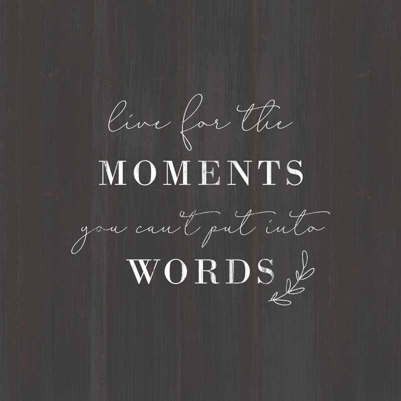 Live For The Moments 3 - Wrapped Canvas Print, 30cm H x 30cm W x 3.8cm D