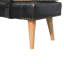 Banc en bois massif avec garniture cloutée-1441416910
