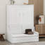 Grand lit escamotable avec coussin-107287448