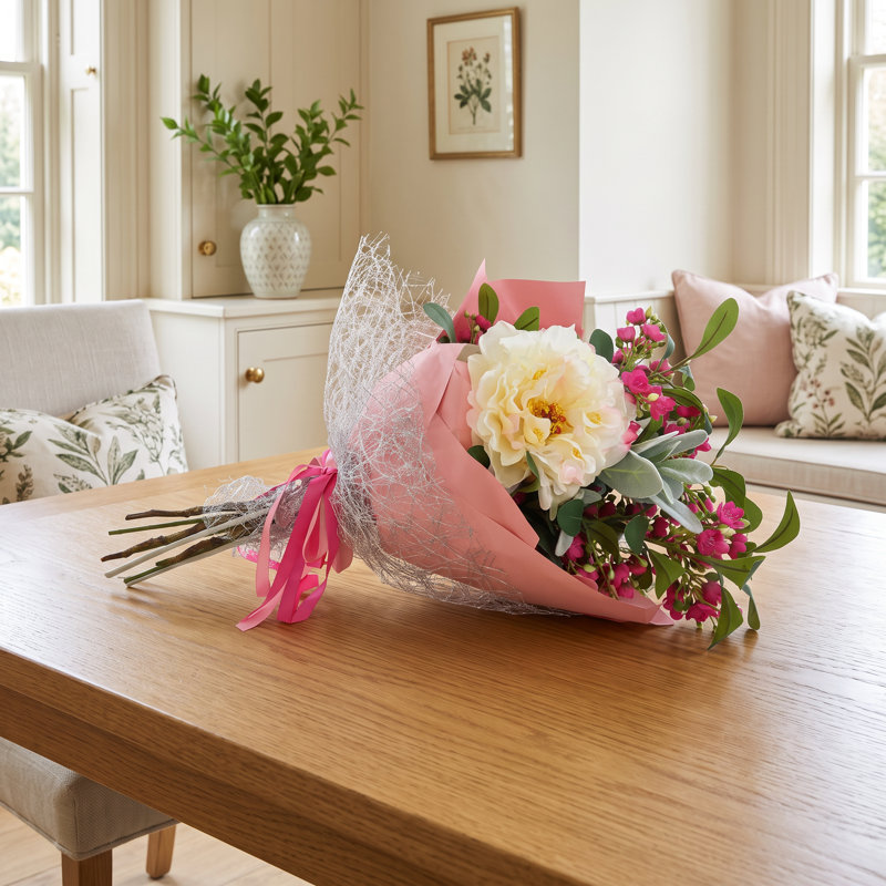 Bouquet de pivoines et oreilles d'agneau