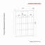 124.2cm H x 93.6cm W Cube Bookcase