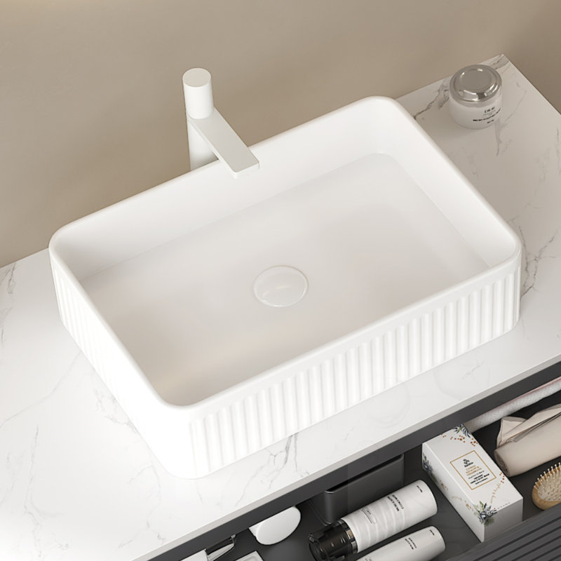 Rectangular Ceramic Bathroom Sink