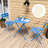 Premium Frame Patio Bistro Set With Seat Cushion, Folding Outdoor Patio Furniture Sets, 3-Piece Patio Set Of Folding Patio Table And Chairs-863891150