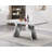 Modern Faux Marble Dining Table Set, Luxury 70.8" Dining Room Table with Velvet Upholstered Chairs, Luxurious Kitchen Table with Lightning Stainless Steel Pedestal, Rectangle Dining Table Set-1386155008-1386155013-1386155015