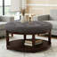 Table basse rembourrée rembourrée en lin-499590323-499590320