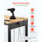 Workbench On Wheels Adjustable Height Table With Power Outlet Pegboard