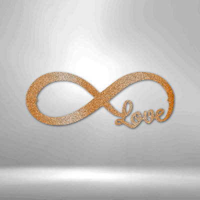 Signe en acier Infinite Love