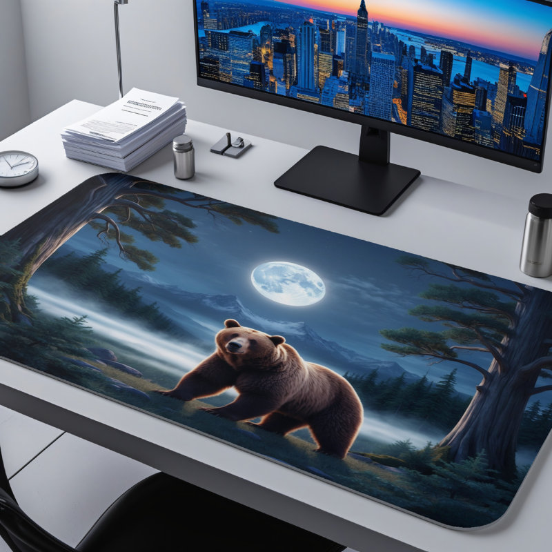 Polyester Desk Pad, 31.5x15.5