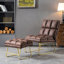Fauteuil d'appoint avec repose-pieds en métal Endri-862096531-862096559