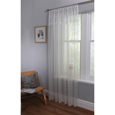 Boxfield Voile Semi Sheer Curtain Single Panel