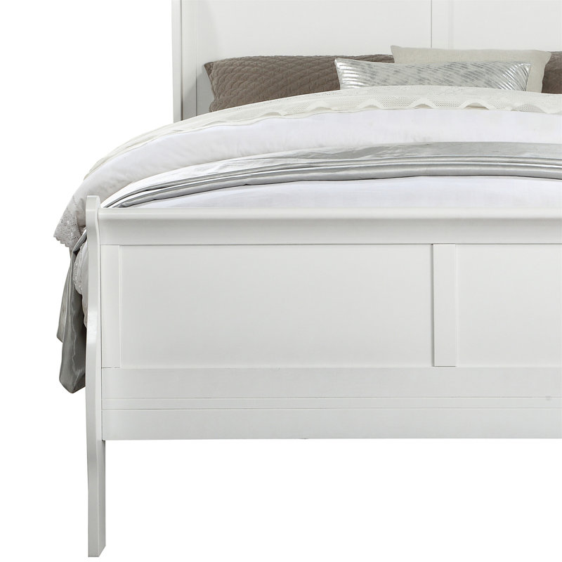 Avondale Sleigh Bed, White, Twin