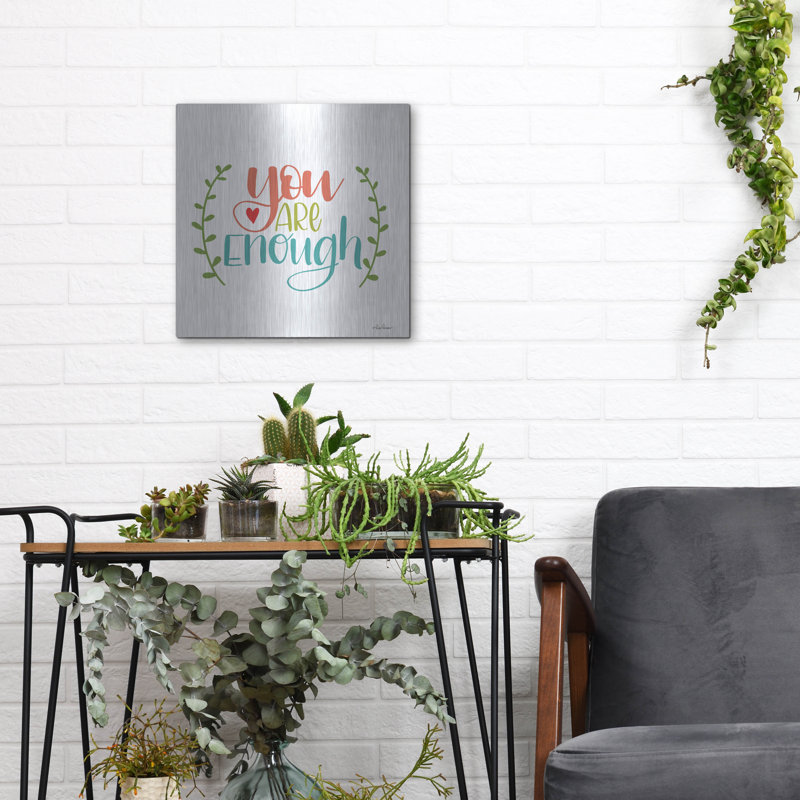 «You Are Enough» par Lisa Larson, H 12 po x l 12 po