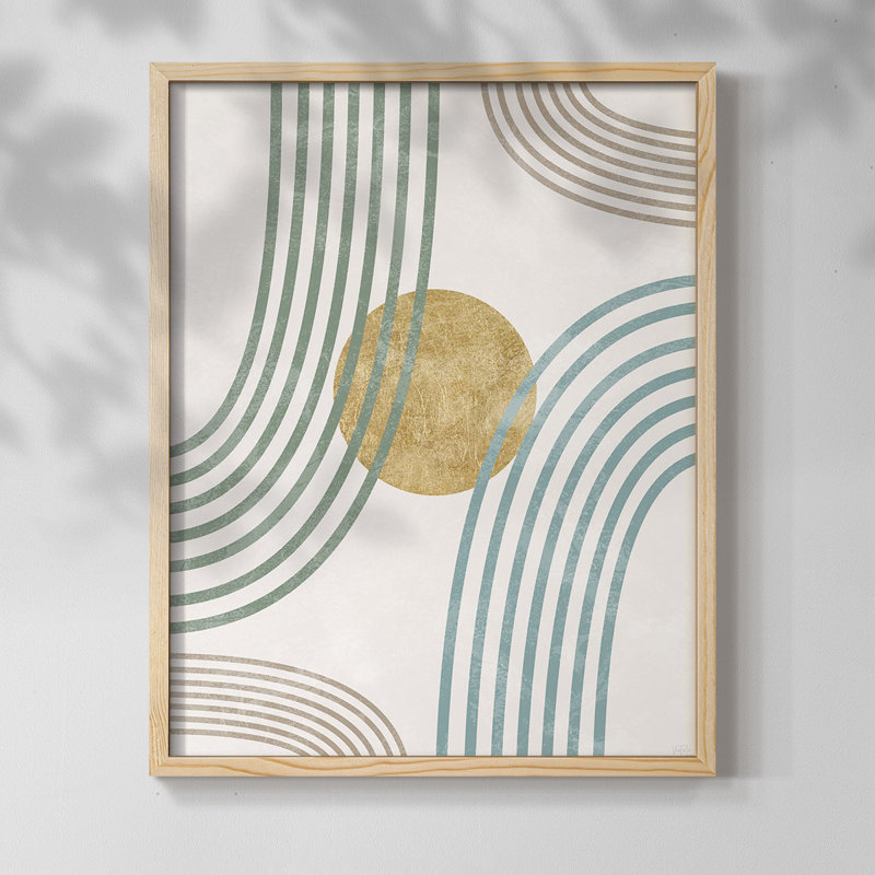 Modern Flow Framed Print - Solid Wood