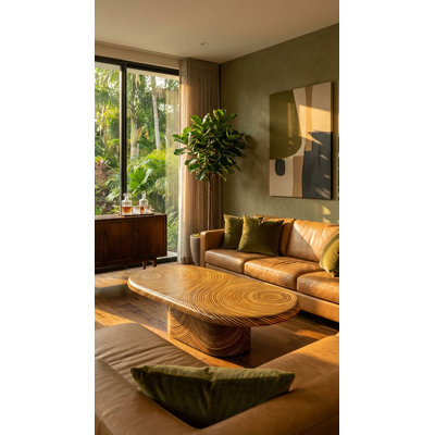 Showtime Solid Wood Top Coffee Table