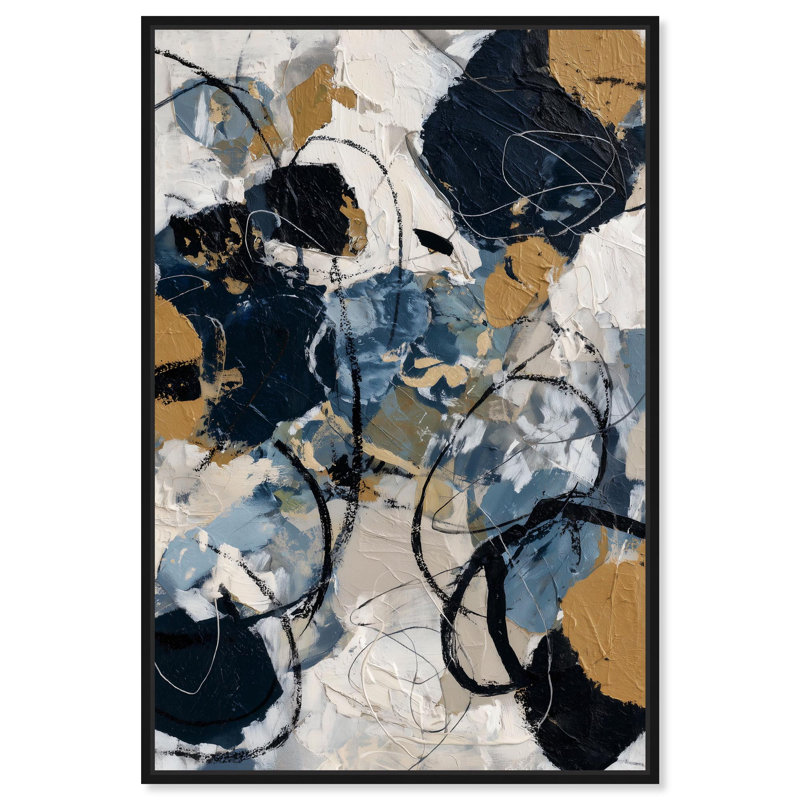 "Midnight and Moonlight", impression murale sur toile par Art Remedy, cadre noir, 16 x 24, H 25 po x l 17 po, Structure noire