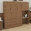 Lit mural peu encombrant avec armoire réversible de gauche à droite, éclairage DEL et tiroir-132916885