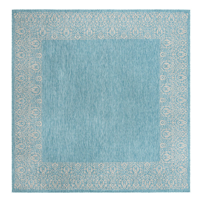 Kason Oriental Indoor / Outdoor Rug, Square 10'8"