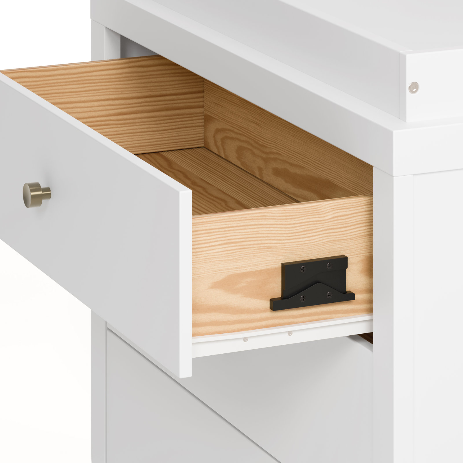 Santorini 3-Drawer Changing Table Dresser, White
