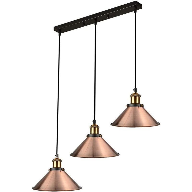 Bouchard 3 - Light Rose Gold Cone Pendant