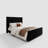  Plainfield Velvet Upholstered Wingback Platform Bed with Headboard and Footboard-143671586-143671587
