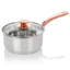 Gibson Home Ansonville 8 Piece Stainless Steel Cookware Set With Rose Gold Handles