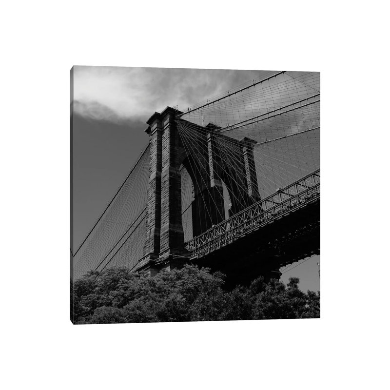 Brooklyn Bridge V by Bethany Young - Print on Canvas, Wrapped Canvas, 93.98cm H x 93.98cm W x 1.91cm D
