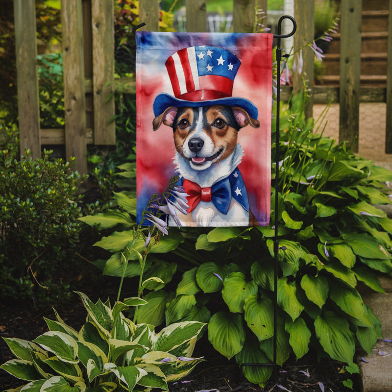 Drapeau patriotique du jardin américain, Jack Russell Terrier