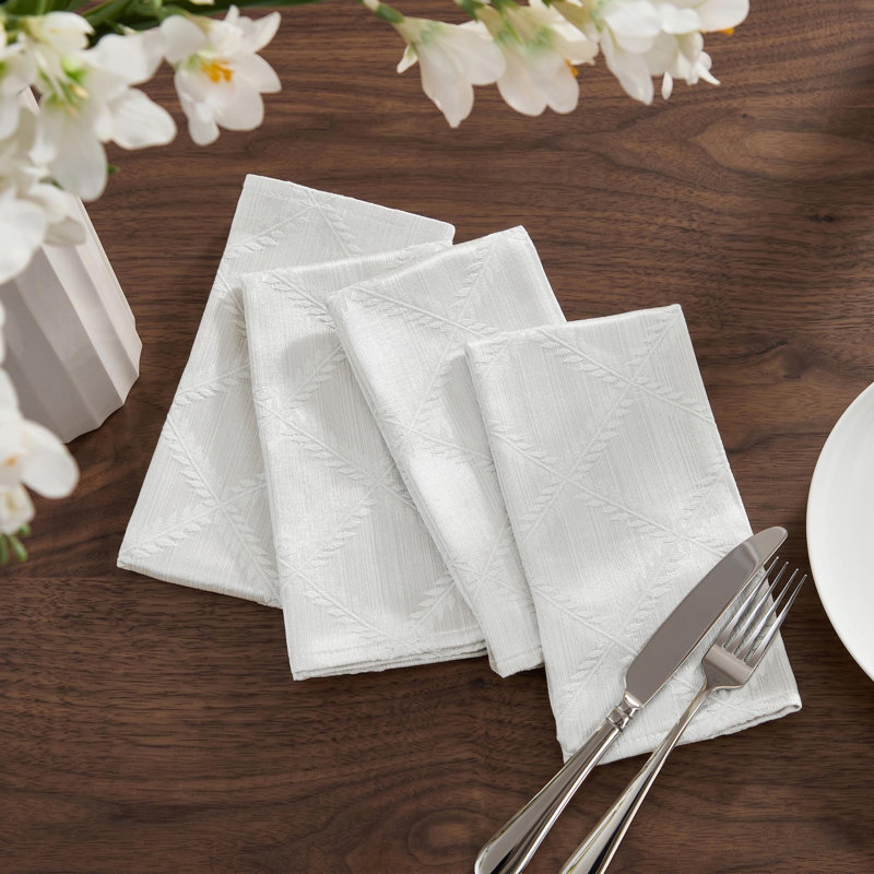Serviettes Lenox Laurel, Blanc