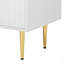 Meuble-lavabo de 36 po avec lavabo en résine, meuble-lavabo moderne, armoire de rangement avec porte à fermeture en douceur et porte rabattable