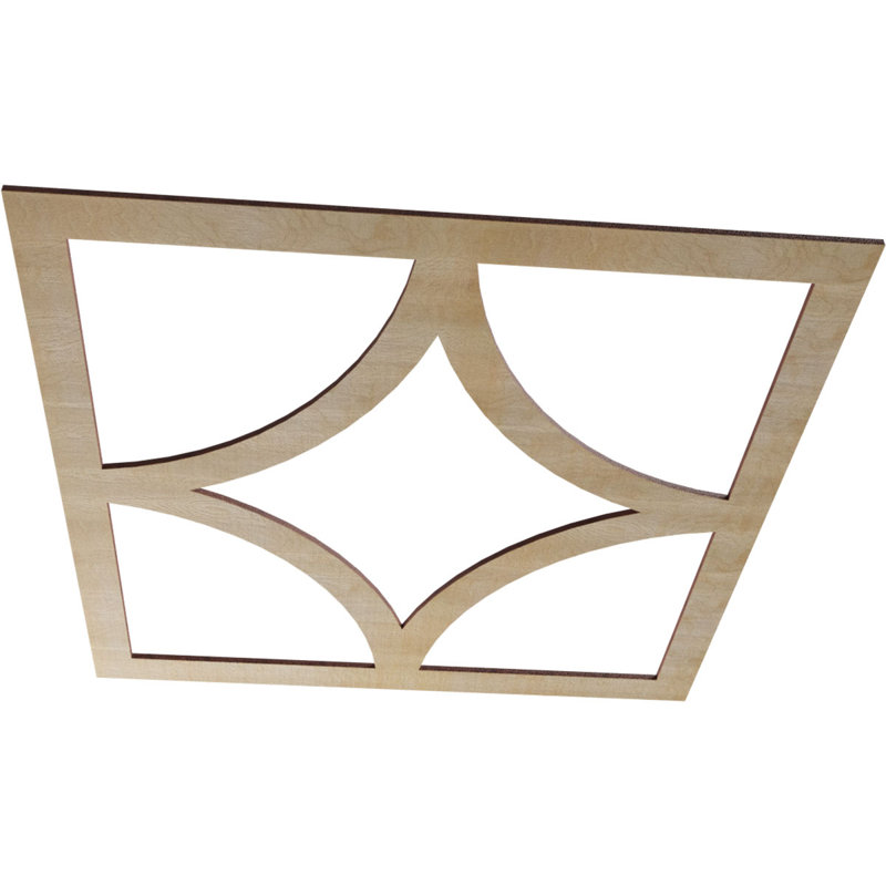 Médaillon de plafond 26 po x P 16 po x P 5/8 po x P 3/8 po Statesman, Bouleau, H 24 po x l 24 po x P 0,38 po
