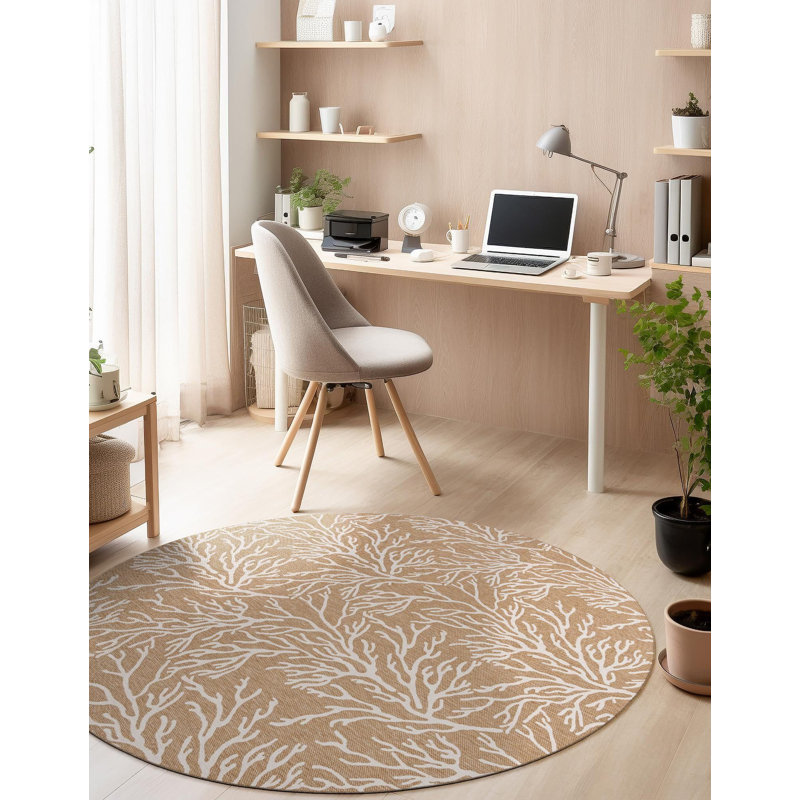 Contemporary Azilynn Area Rug, Round 3'1"
