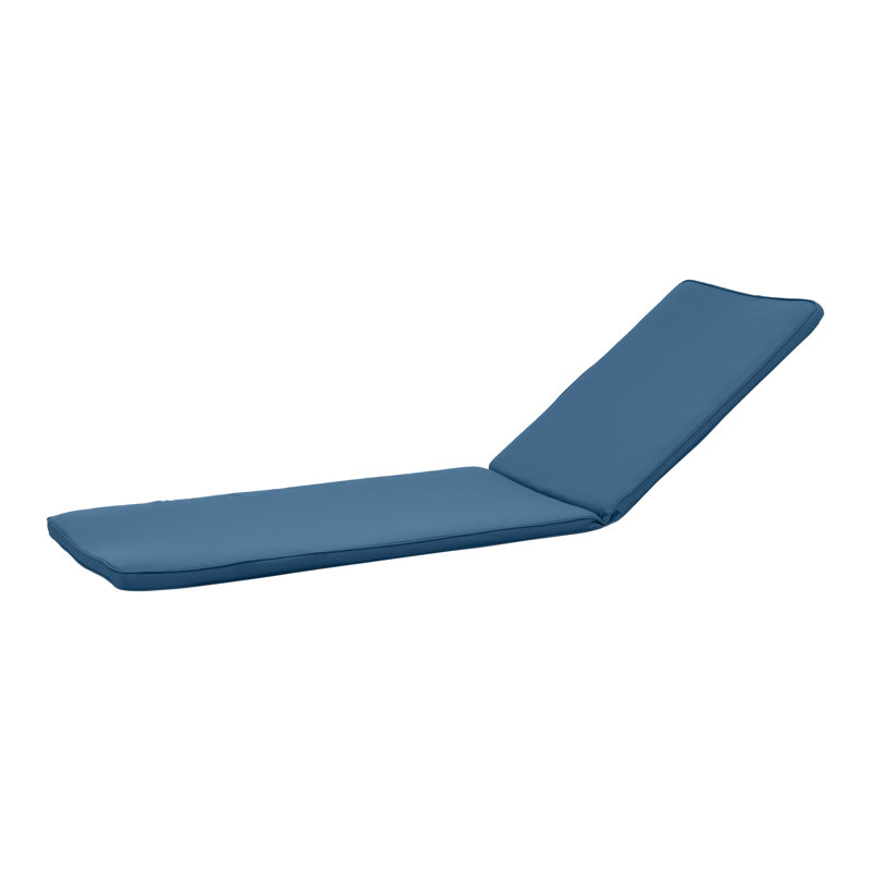 Coussin de chaise longue bleu, pour espaces de vie extérieurs, tissu imperméable, 79,71 po x 23,1 1,49 po, 4,47 lb